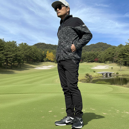 年末年始も発送！防寒3層構造で寒風をシャットアウト裏フリース防風ゴルフパンツ(CG-25024)