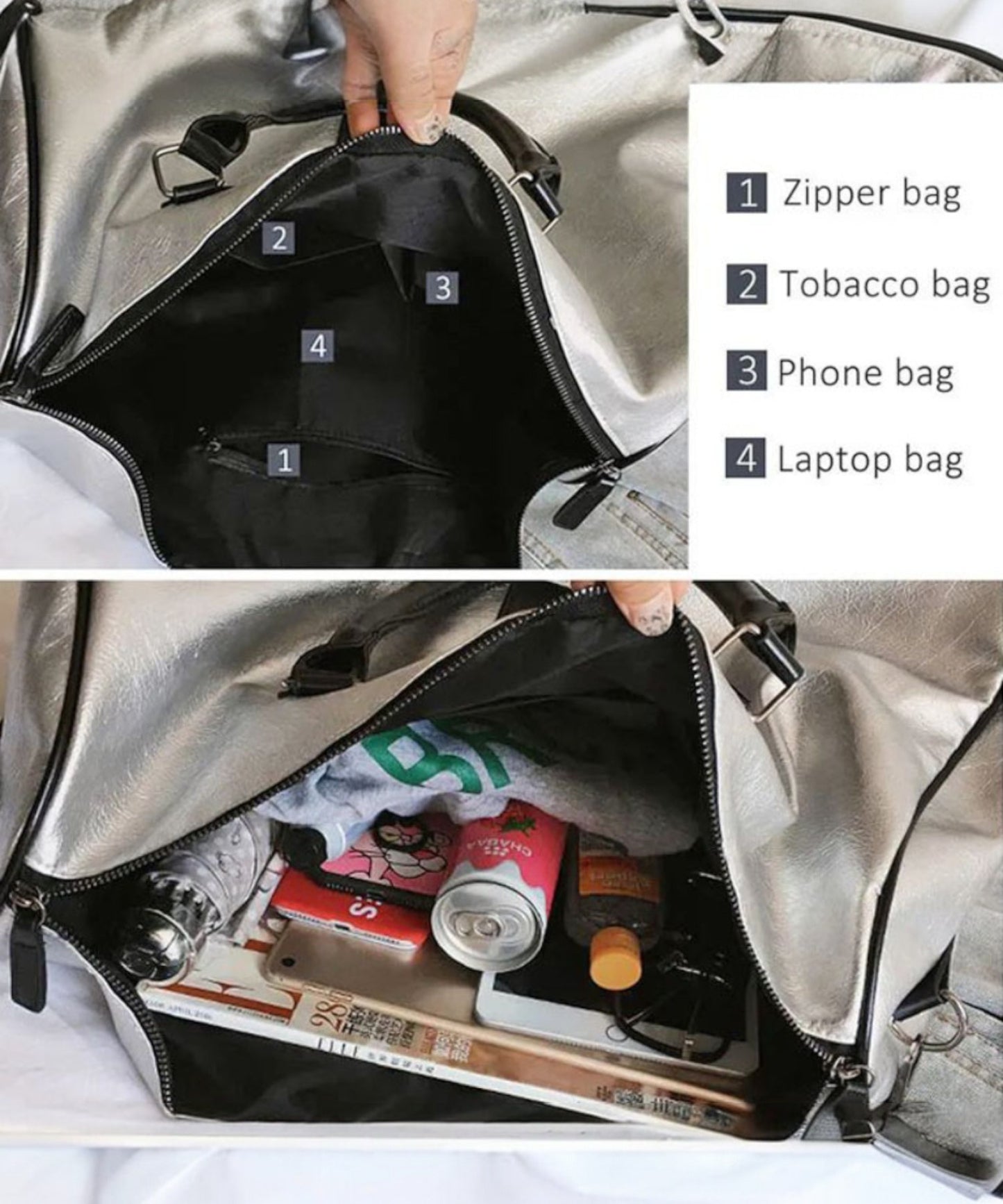 スーツケースに掛けられるキャリーオン2WAYボストンバッグ(CG-AB51101)