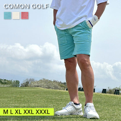 絶妙な膝上丈がカッコいい！ストレッチ コーデュロイゴルフショートパンツ(CG-S24001)