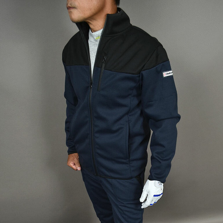 3層構造で寒風をシャットアウト裏フリース防風ゴルフセットアップ(CG-SET024)