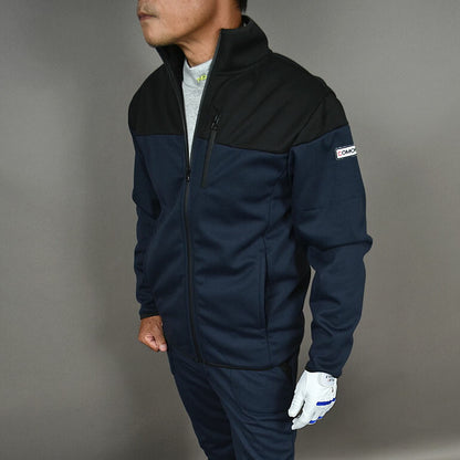 3層構造で寒風をシャットアウト裏フリース防風ゴルフセットアップ(CG-SET024)