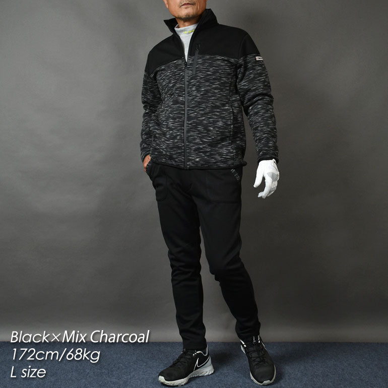 3層構造で寒風をシャットアウト裏フリース防風ゴルフセットアップ(CG-SET024)