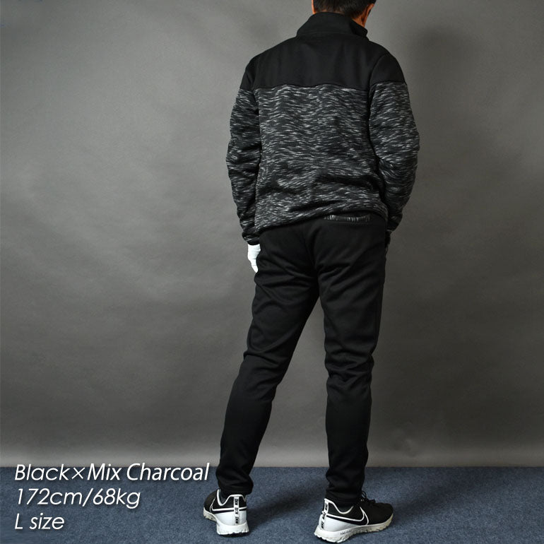 3層構造で寒風をシャットアウト裏フリース防風ゴルフセットアップ(CG-SET024)