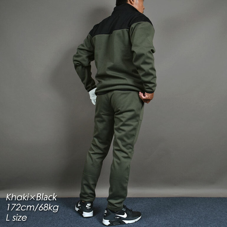 3層構造で寒風をシャットアウト裏フリース防風ゴルフセットアップ(CG-SET024)