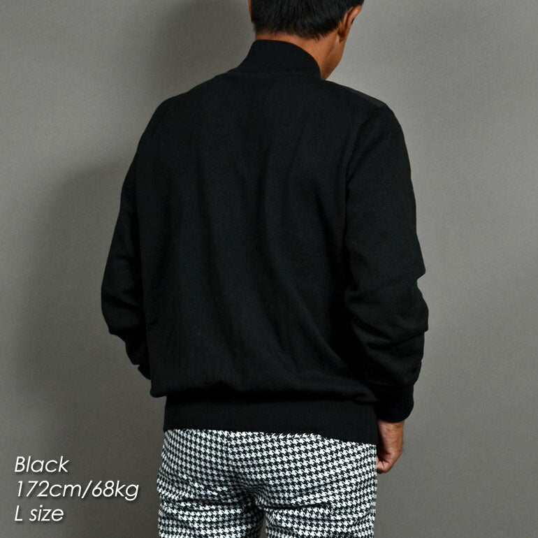 発熱ニットフロント切替防寒モックネックセーター(CG-ST237)