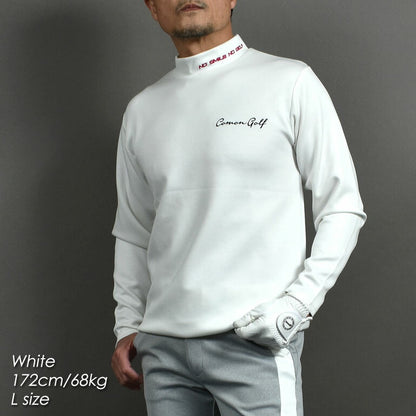 やわらかポンチ素材長袖モックネックゴルフシャツ(CG-ST4011)