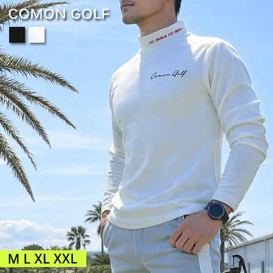 やわらかポンチ素材長袖モックネックゴルフシャツ(CG-ST4011)
