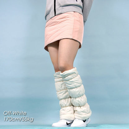 足首を優しく暖めてくれるモコモコフリースレッグウォーマー(IF-GF0229)