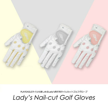 Lady's両手用ネイルカットゴルフグローブ(IF-GF0265)