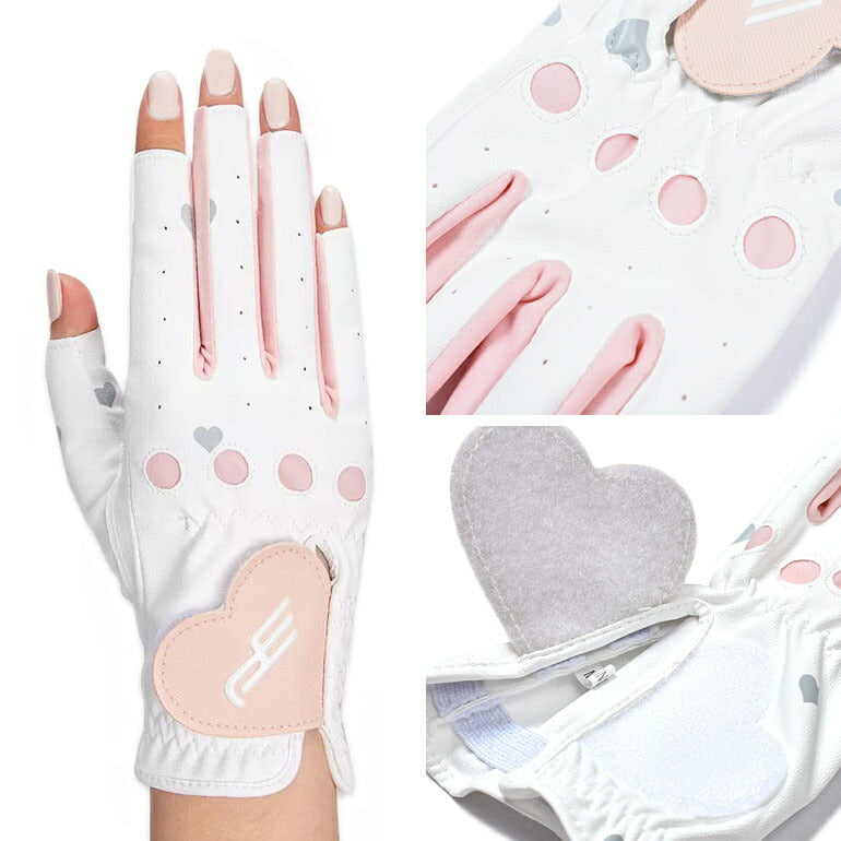 Lady's両手用ネイルカットゴルフグローブ(IF-GF0265)